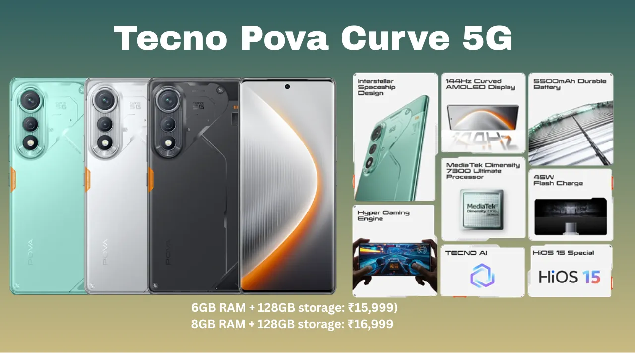 Tecno Pova Curve 5G Lands in India! Specs, Price & Features You Need to Know