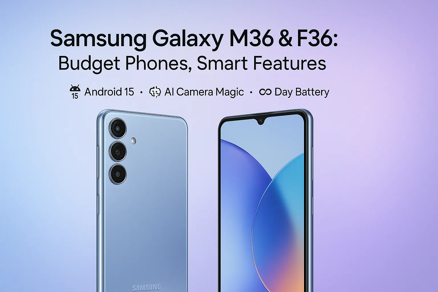 Samsung Galaxy M36 and F36