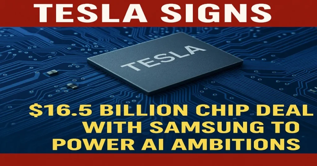 Tesla Samsung chip deal