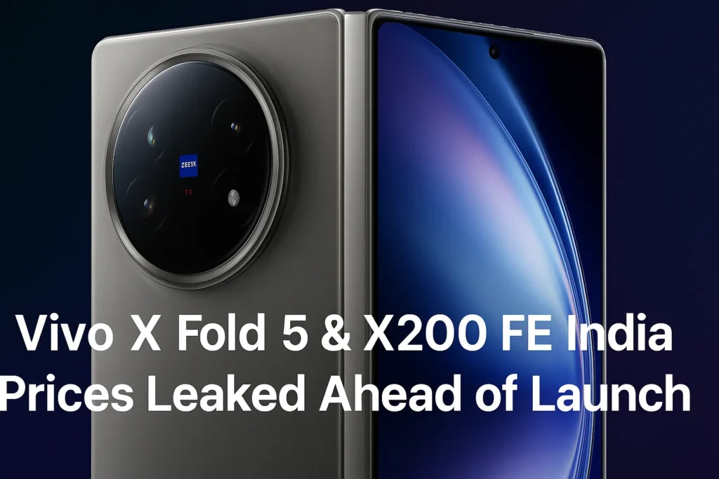 Vivo X Fold 5 & X200 FE India price leak preview