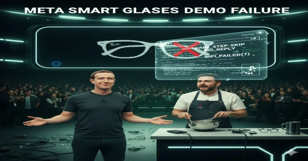 Meta smart glasses demo failure