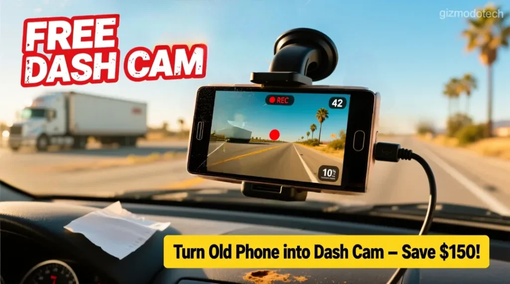 turn old phone into dash cam