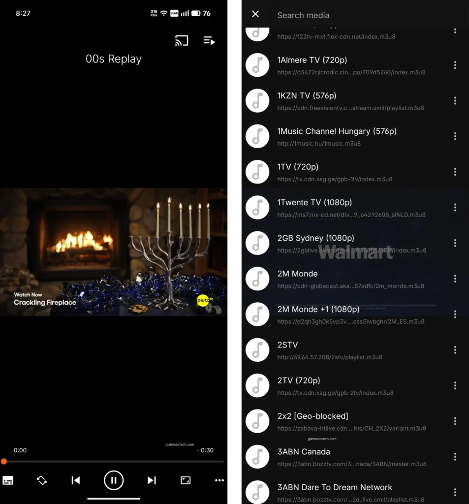 watch free TV channels-mobile-steps