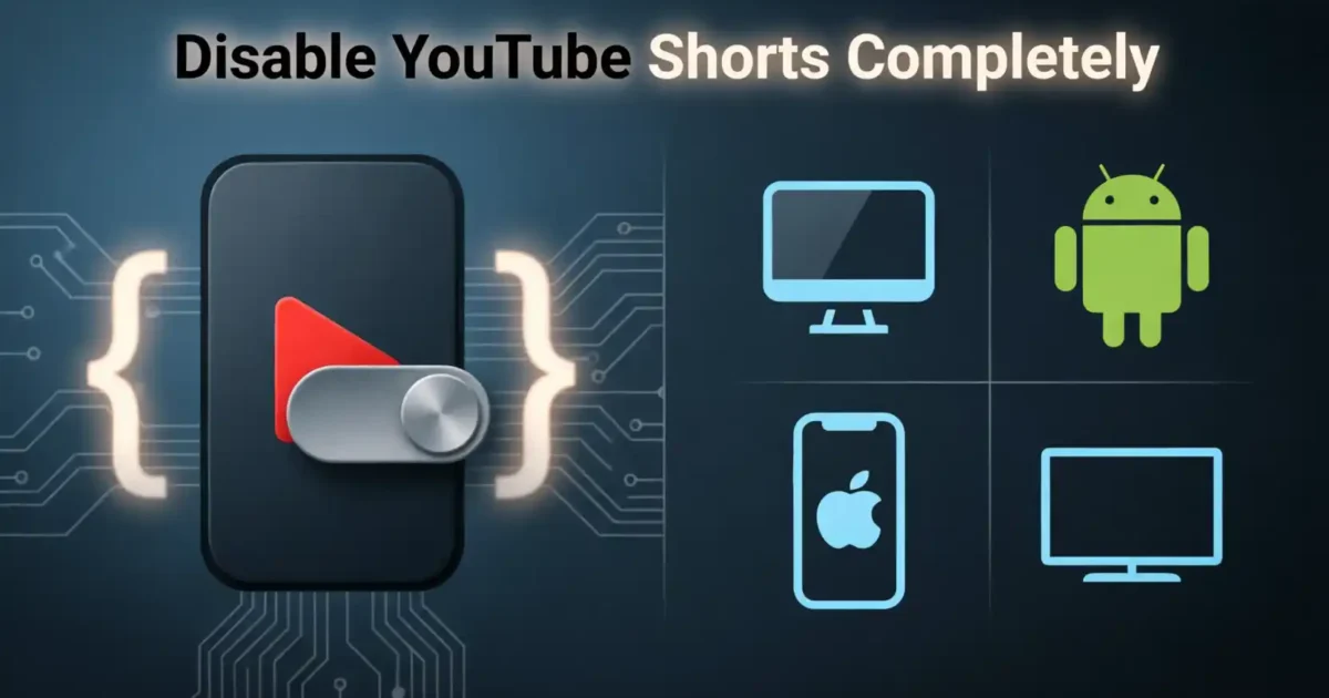 How to Disable YouTube Shorts Completely in 2026: A Technical Field Guide