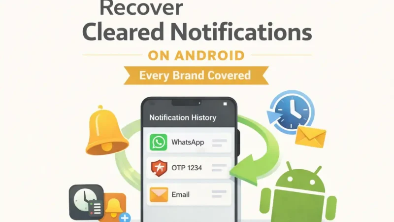 How to Recover Accidentally Cleared Notifications on Android (2026): Every Brand Covered