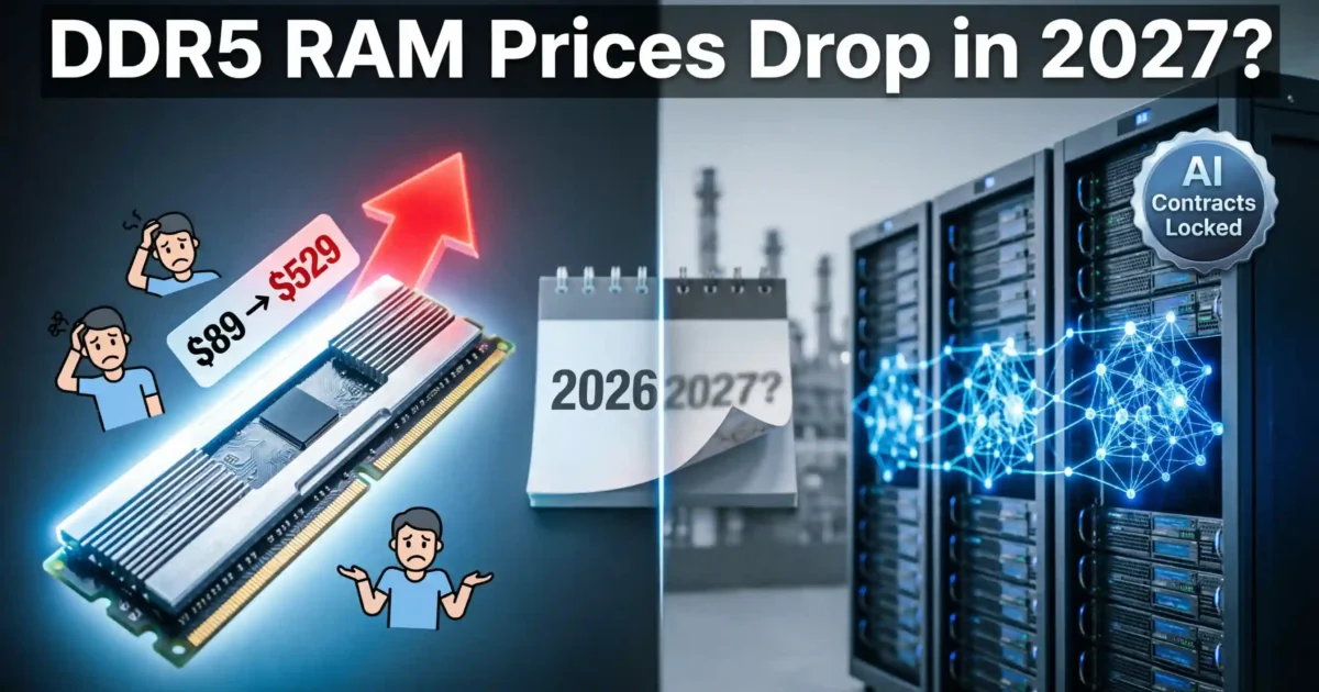 DDR5 RAM Prices Drop 2027 — China’s Bet, Samsung’s Warning, and What PC Builders Should Actually Do