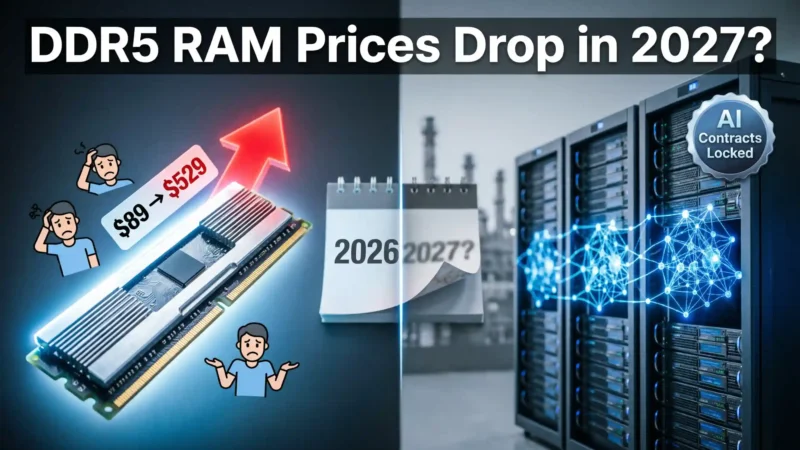 DDR5 RAM Prices Drop 2027 — China’s Bet, Samsung’s Warning, and What PC Builders Should Actually Do