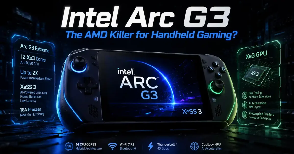 Intel Arc G3 Handheld Gaming PC — Does Intel Finally Have a Real Answer to AMD?