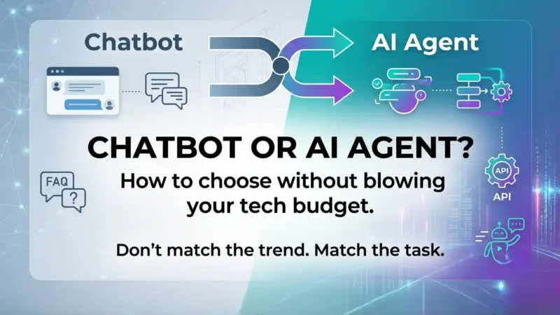 AI Agents vs Chatbots in 2026: When to Use Each