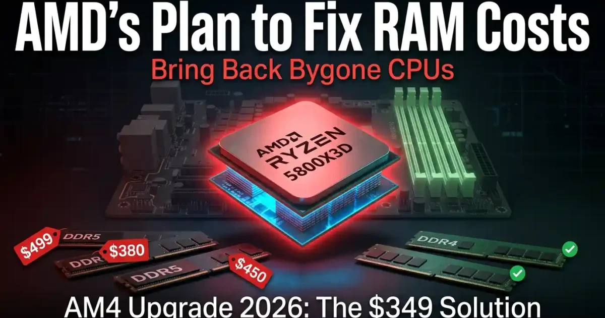 AMD’s Plan to Fix RAM Costs: Bring Back Bygone CPUs