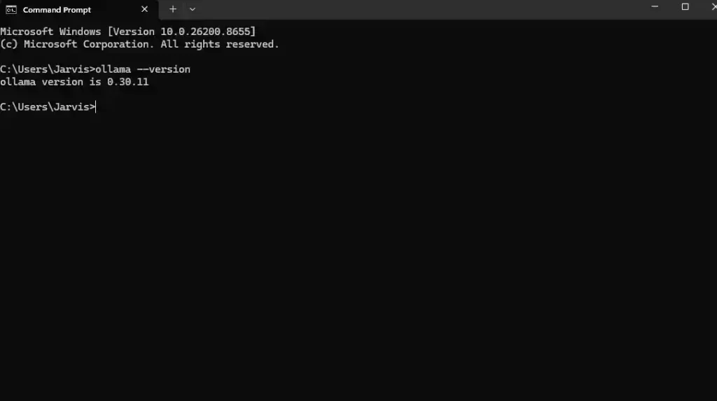Open a terminal and confirm the install