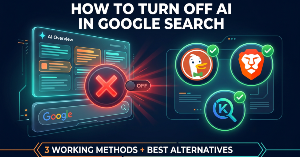 How to Disable AI Overviews on Google (3 Easy Fixes That Work)