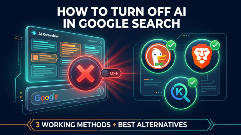 How to Disable AI Overviews on Google (3 Easy Fixes That Work)