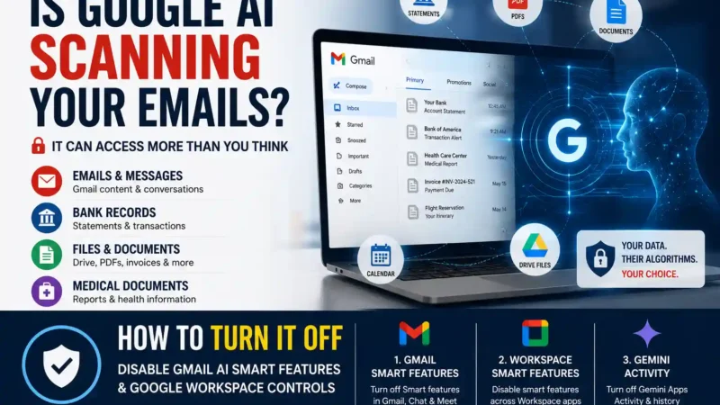 How to Turn Off Gmail AI Smart Features and Google Workspace Controls