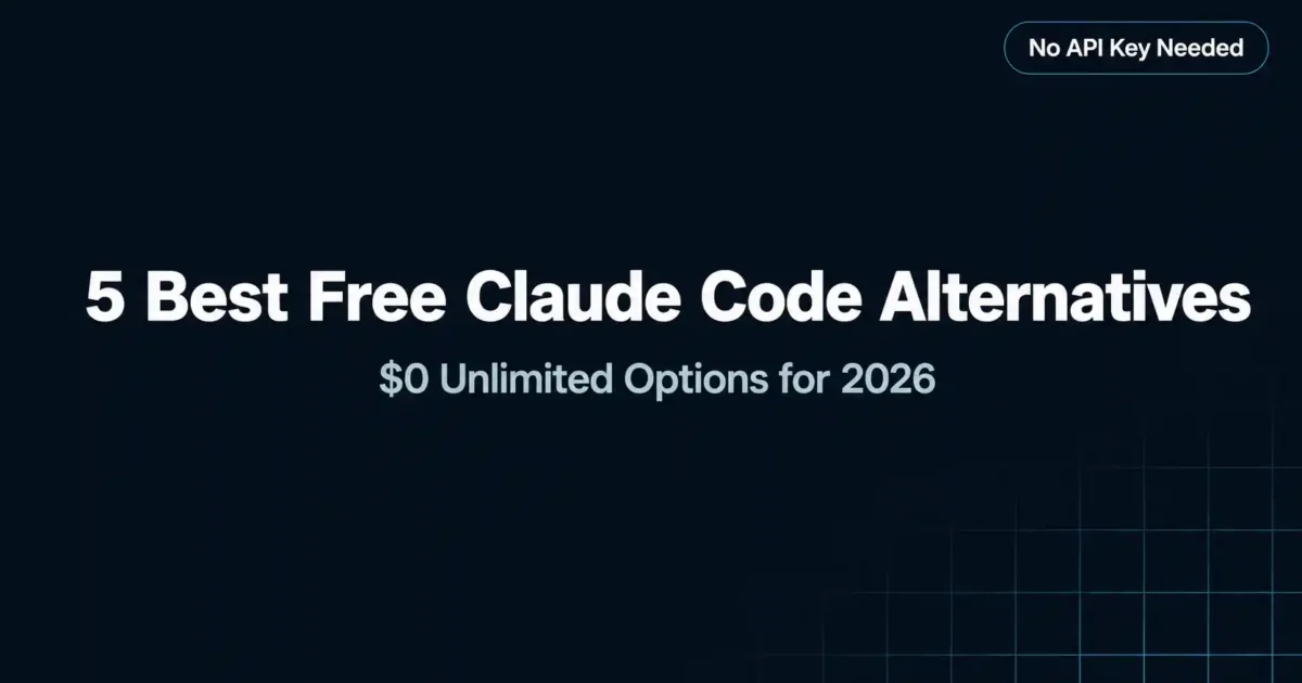 5 Best Free Claude Code Alternatives in 2026 (Including $0 Unlimited Options)